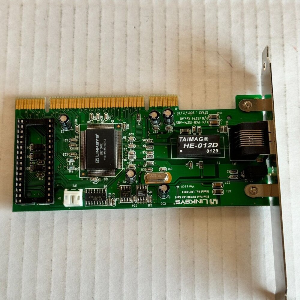 PCI EtherFast 10/100 LAN Network Card PCB-E574-AB5 Linksys LNE100TX Ethernet